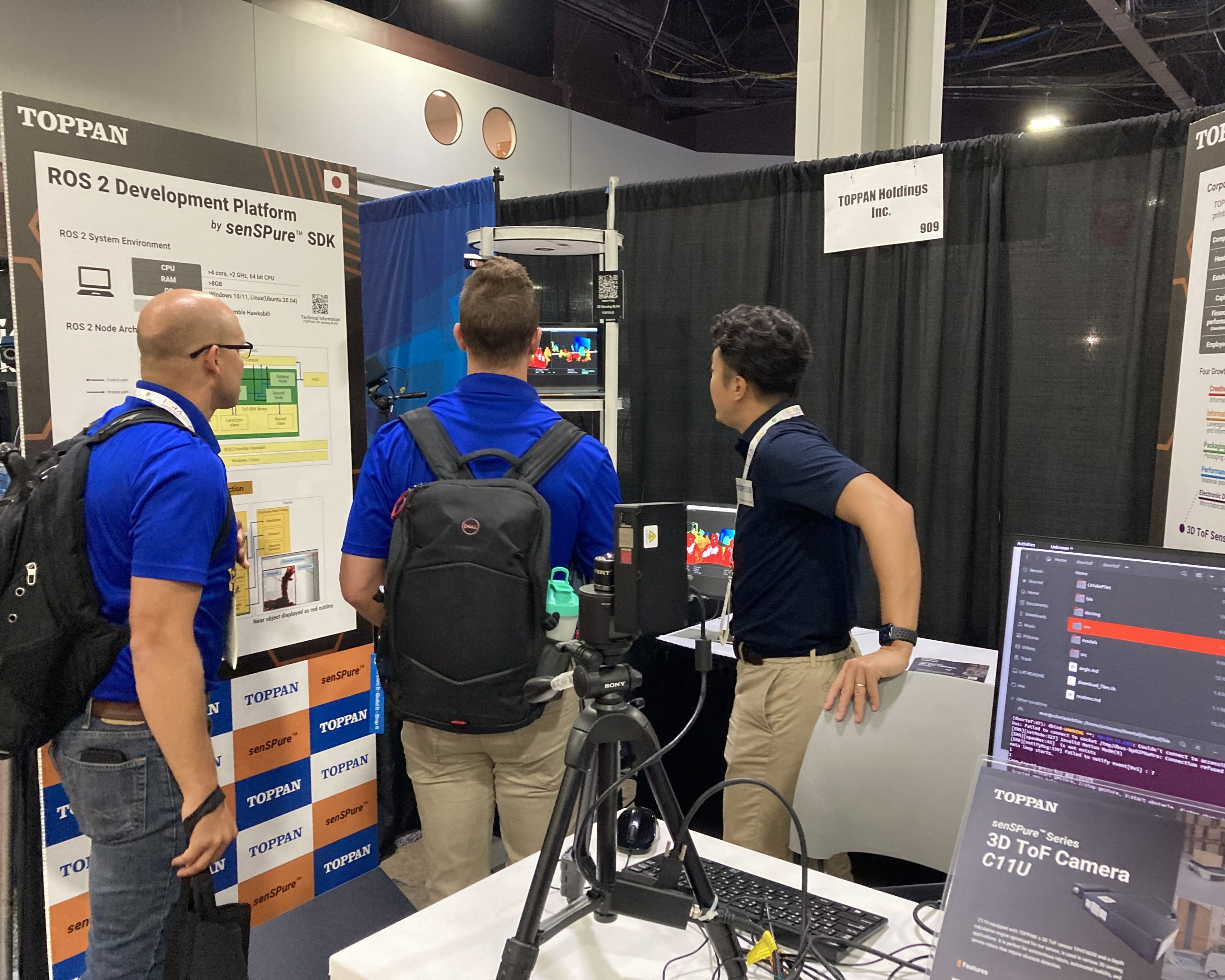 Demo scene at our booth